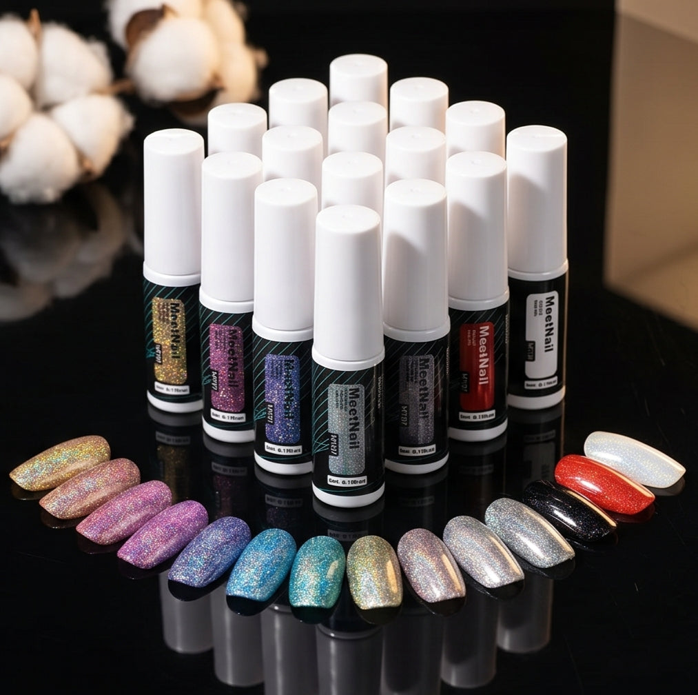 Belta Beauty 12 Colors Reflective Glitter Gel Polish