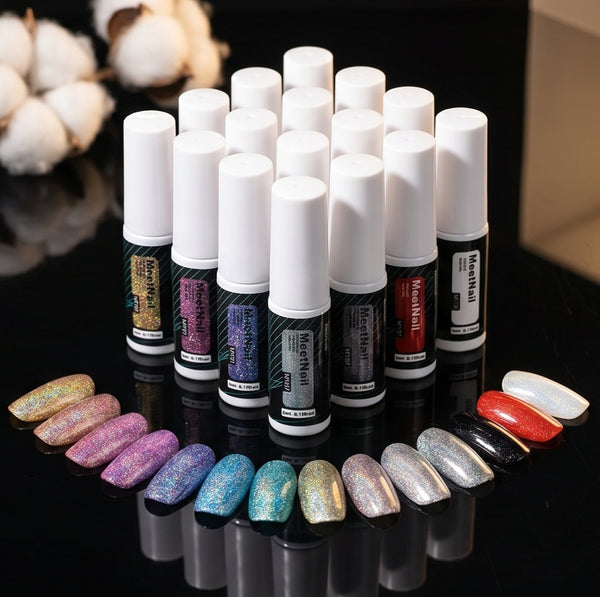 Belta Beauty 12 Colors Reflective Glitter Gel Polish