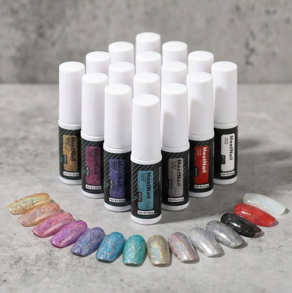 Belta Beauty 12 Colors Reflective Glitter Gel Polish
